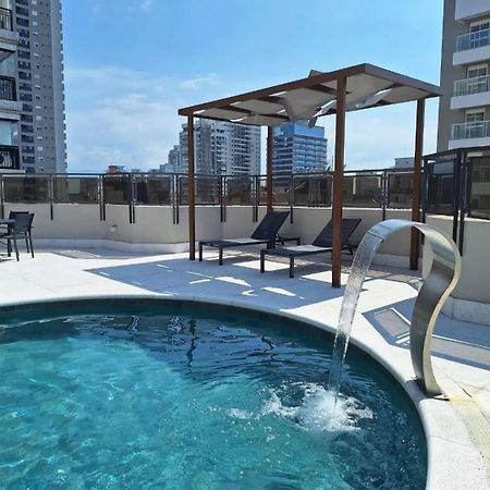 Apartament Lindo Flat No Edificio Cosmopolitan, Com Garagem E Piscina Santos  Zewnętrze zdjęcie