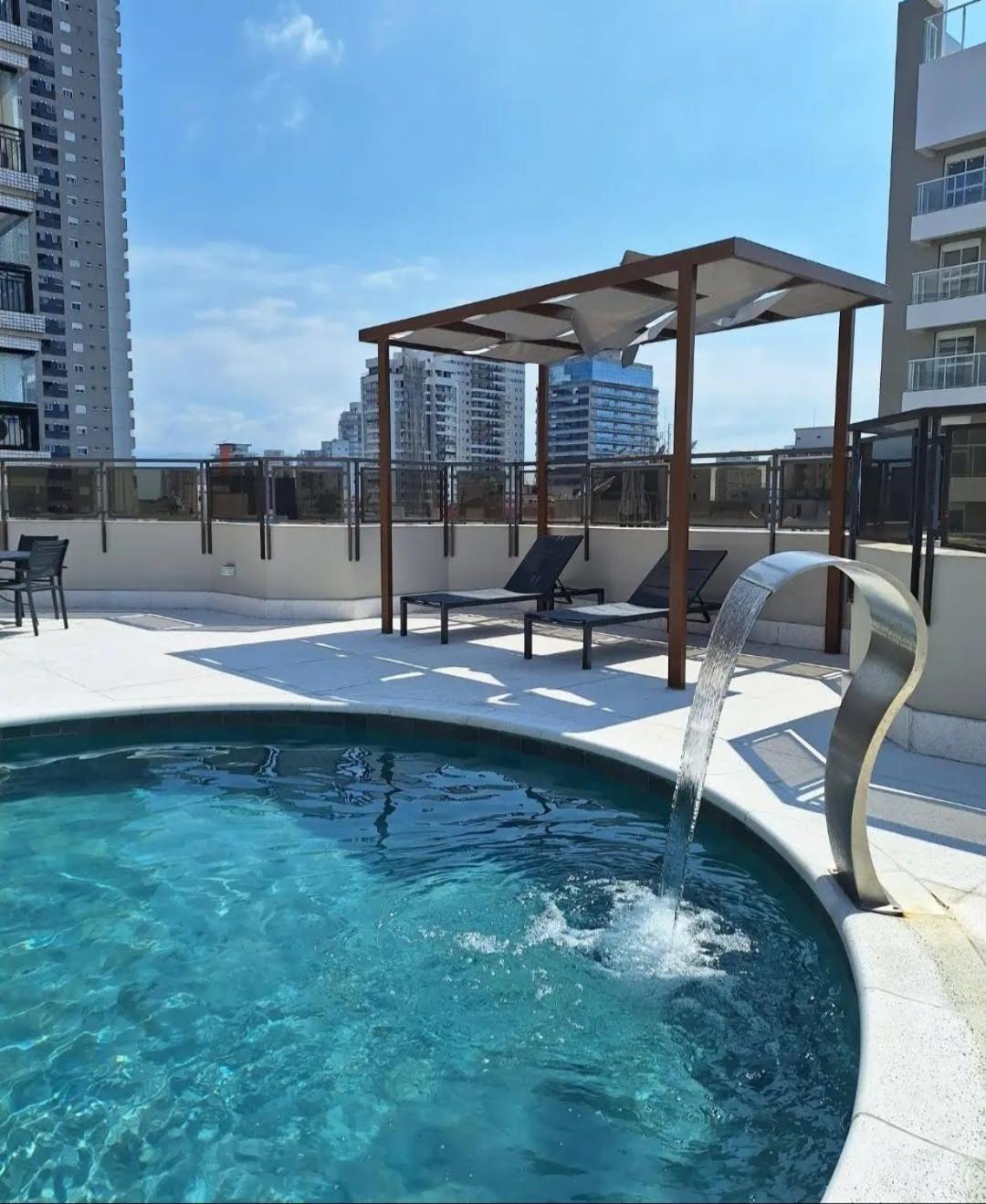 Apartament Lindo Flat No Edificio Cosmopolitan, Com Garagem E Piscina Santos  Zewnętrze zdjęcie